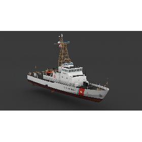 USCGC Island Class Low Poly 3D model